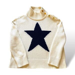 Brooke St. KATE SPADE Cream Swear with Gold Button Detail |Size: M|